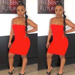Women’s Red Hot Mesh Dress